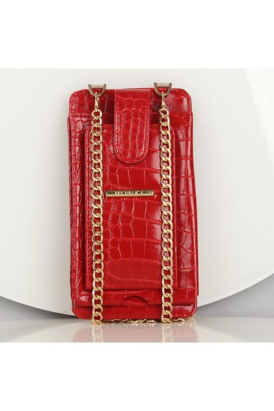 My Valice My Valice Leather Crossbody Wallet and Card Holder Compartment Phone Bag 1618 Red