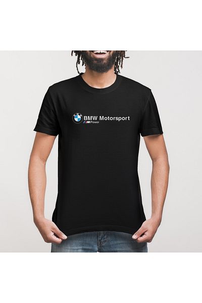 Built By Crazy Μπλουζάκι Unisex με λογότυπο BMW Motorsport