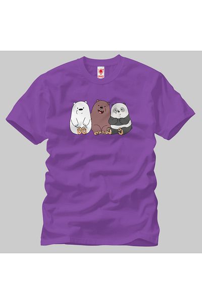 Built By Crazy Μπλουζάκι Unisex We Bare Bears Group Hug