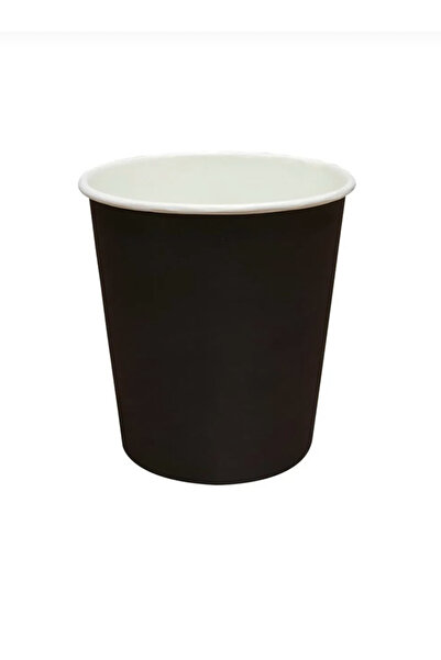 Genel Markalar 8 oz Siyah Kalın Karton Bardak (Ekstra Kalın) 50 Adet