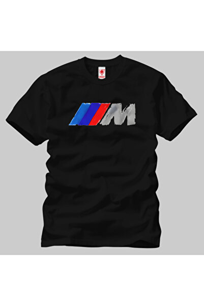 Built By Crazy Bmw M Splash Logo Unisex Tişört