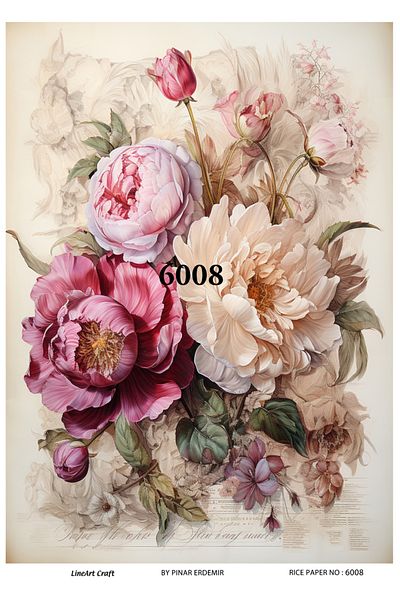 LİNEART LineArt Brass Decopage Paper LA-6008
