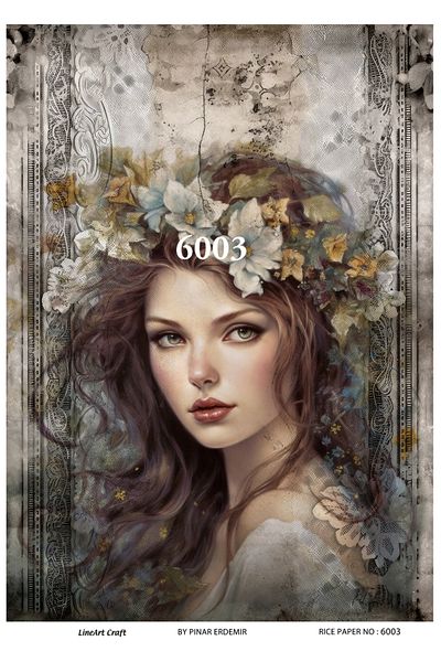 LİNEART LineArt Brass Decopage Paper LA-6003
