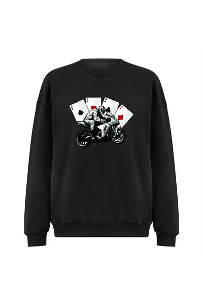 Pisa Art SKAMBI-MOTOR ΜΑΥΡΟ UNISEX ΦΟΥΤΕΡ ΠΡΕΜΙΟΥΜ ΣΧΕΔΙΟ ΟΧΙ ΣΚΙΣΜΑΤΑ, ΧΑΛΑΝΤΑ