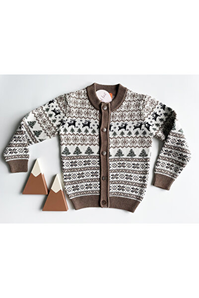 Jakarlı Unisex Çocuk Hırka