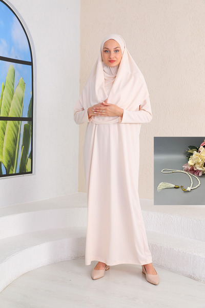 Bemol Women's Full Length Prayer Dress and 99 Pearl Prayer Beads