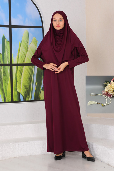 Bemol Women's Full Length Prayer Dress and 99 Pearl Prayer Beads