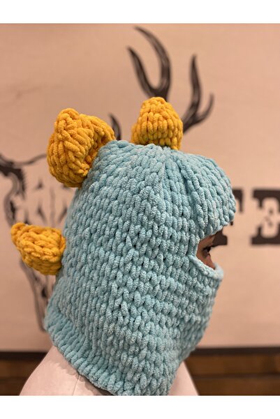 KnitBee Mască de zăpadă, Balaclava, Balaclava, Model de dinozaur