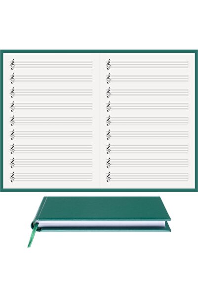 BİDEFTER كتاب الموسيقى (مفتاح يسار، خط قطع يمين ويسار) 100% صناعة يدوية، خياط...