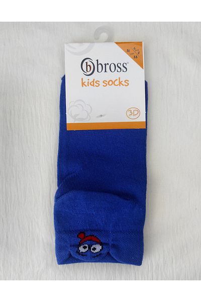 Bross УНИСЕКС ДЕТСКИ КЪСИ ЧОРАПИ С 3D РИСУВАНИЯ НА ЛИЦЕ, 2 БРОЯ
