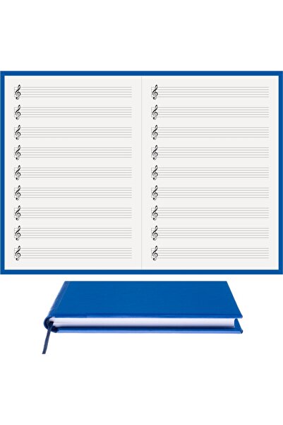 BİDEFTER كتاب الموسيقى (مفتاح اليسار بخط القطع الأيسر) 100% صناعة يدوية وخياط...