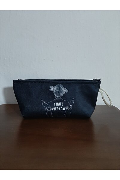 owl bag Suport pentru stilouri cu model de slogan I Hate Everyone - geantă de...