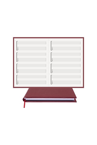 BİDEFTER مفكرة جيتار - فارغة ومفتاح تبويب - صناعة يدوية 100%، خياطة يدوية (خي...