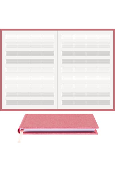 BİDEFTER كتاب الموسيقى (بدون مفتاح 4 قطع)100% صناعة يدوية، خياطة يدوية (خيوط)...