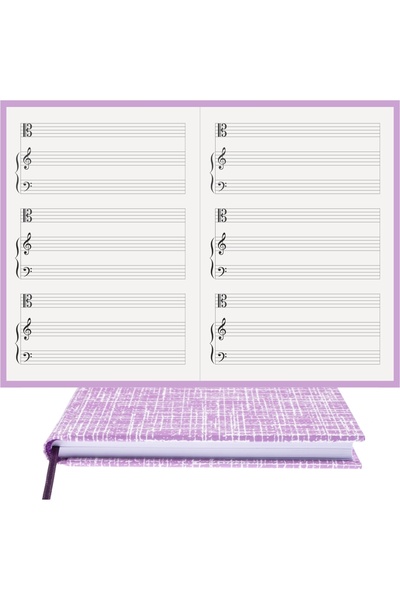 BİDEFTER مفكرة بيانو (DO، LEFT FA KEYED) 100% صناعة يدوية، خياطة يدوية (خيوط)...