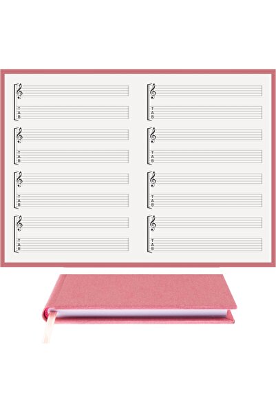 BİDEFTER مفكرة جيتار (مفاتيح اليسار والرقم) 100% صناعة يدوية، خياطة يدوية - غ...