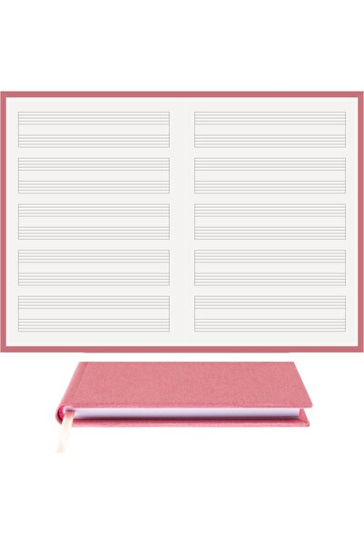 BİDEFTER كتاب موسيقى (نظام مزدوج بدون مفتاح) 100% صناعة يدوية، خياطة يدوية - ...