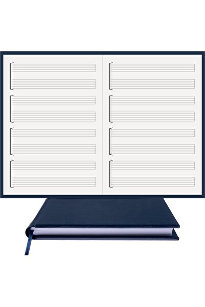 BİDEFTER مفكرة جيتار (منفذ مزدوج بدون مفتاح) 100% صناعة يدوية، خياطة يدوية (خ...