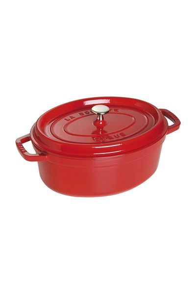 STAUB La Cocotte Cast Iron Oval Pot Red 29 Cm