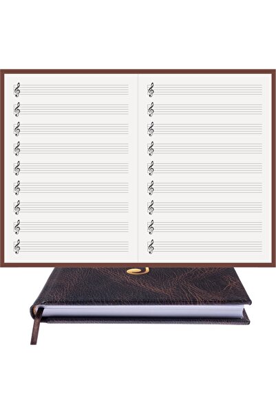 BİDEFTER كتاب الموسيقى (مفتاح اليسار، خط القطع الأيسر) 100% صناعة يدوية، خياط...