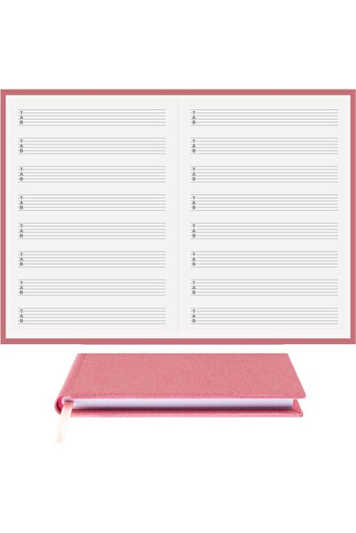 BİDEFTER مفكرة جيتار (مخططة بمفتاح تاب) 100% صناعة يدوية وخياطة يدوية - غلاف ...