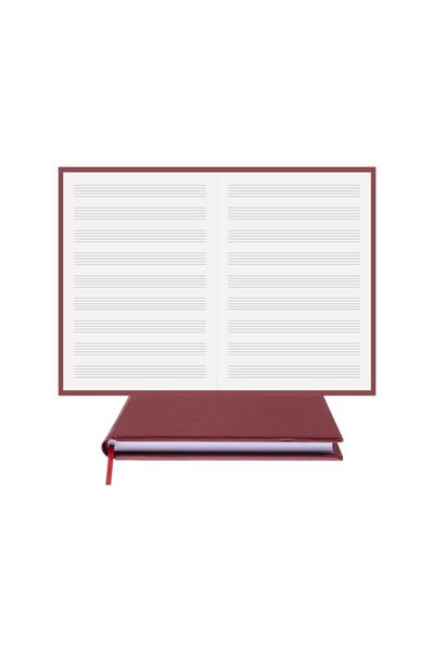 BİDEFTER كتاب موسيقى (بدون مفتاح) 100% صناعة يدوية، خياطة يدوية (خيوط) غلاف ج...