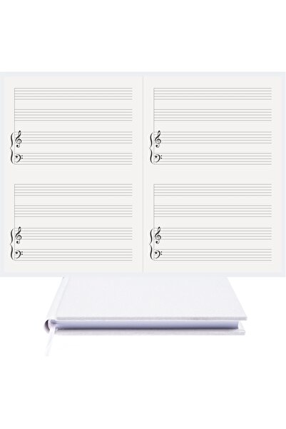 BİDEFTER مفكرة بيانو (نظام مزدوج مع مفتاح FA الأيسر) 100% صناعة يدوية، خياطة ...