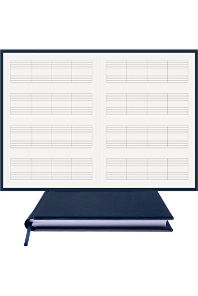 BİDEFTER مفكرة بيانو (خط قطع بدون مفتاح 4 قطع) 100% صناعة يدوية، خياطة يدوية ...