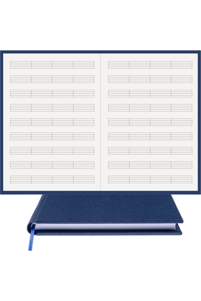 BİDEFTER Music Notebook (KEY-FREE CUT STRIPED) 100% Handmade, Hand Stitched, ...