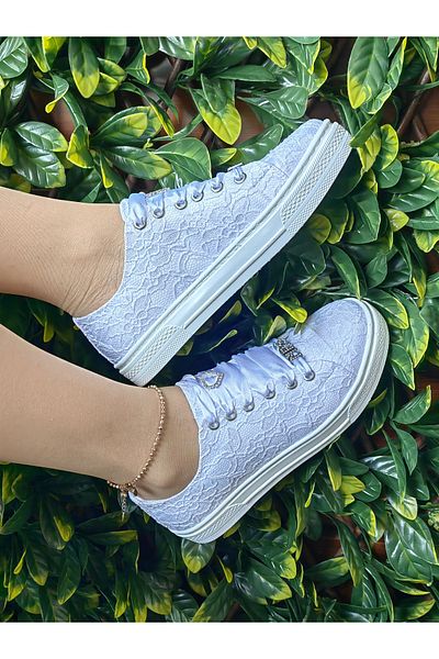 Ayakkabı Tutkusu Stilo ® Pantofi de mireasă sport cu talpă plată uşoară Pantofi de mireasă sport albi