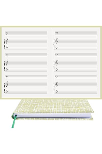 BİDEFTER مفكرة بيانو (FA، LEFT FA KEYED) 100% صناعة يدوية، خياطة يدوية (خيوط)...