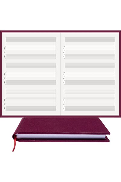 BİDEFTER مفكرة بيانو (بدون مفتاح ثلاثي الخطوات) 100% صناعة يدوية وخياطة يدوية...