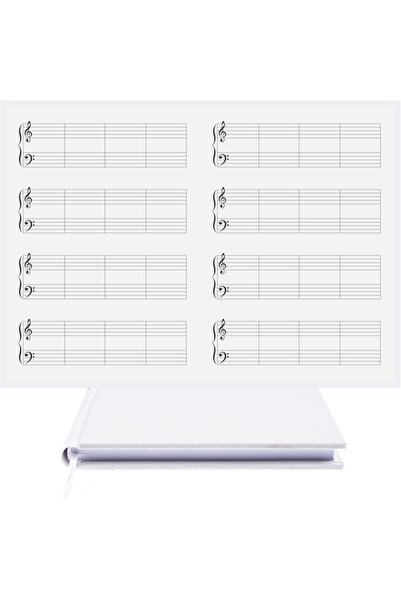 BİDEFTER دفتر ملاحظات البيانو (مفتاح مزدوج بورت لليد اليسرى) 100% مصنوع يدويً...