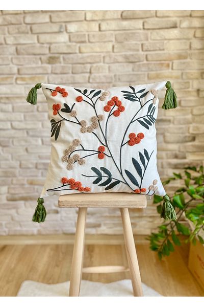 SWITA Home Design Double Combination Punch Embroidered Throw Pillow Cover (PANCH)