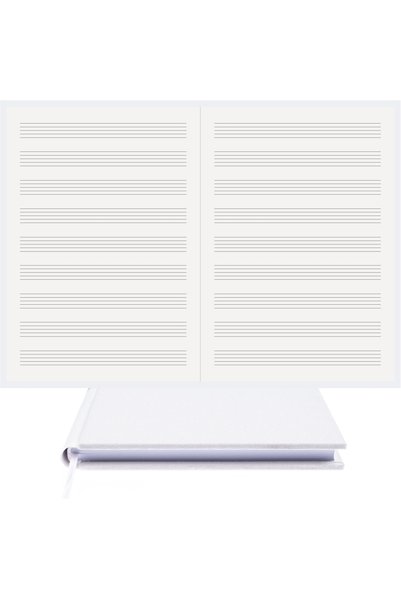 BİDEFTER كتاب موسيقى (بدون مفتاح) 100% صناعة يدوية، خياطة يدوية (خيوط) قماش ف...