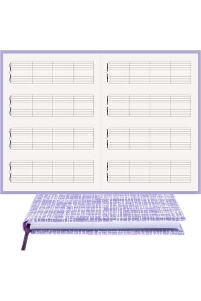 BİDEFTER مفكرة بيانو (بدون مفاتيح) 100% صناعة يدوية، خياطة يدوية - غلاف مطلي ...