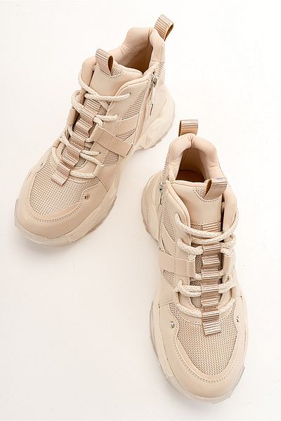 LuviShoes Cizme sport damă CLARA Beige Rose