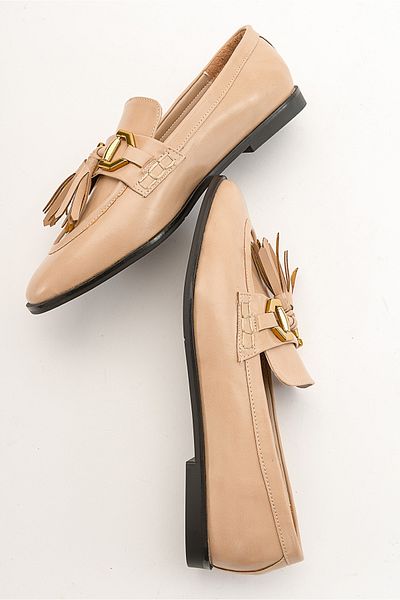 LuviShoes Γυναικείο Loafer COX Beige Skin