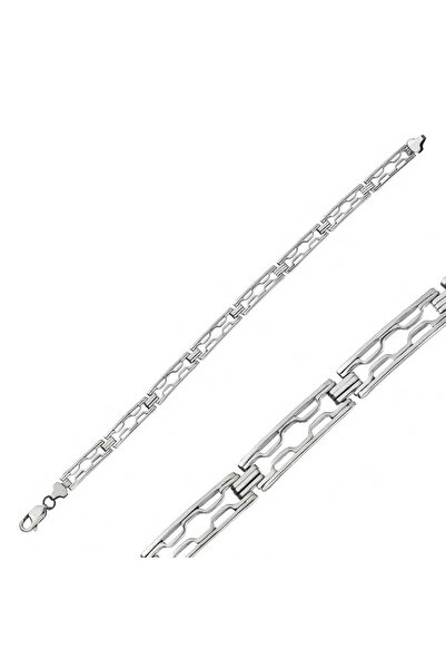 Genel Markalar Gümüş Oksitli Erkek Bileklik