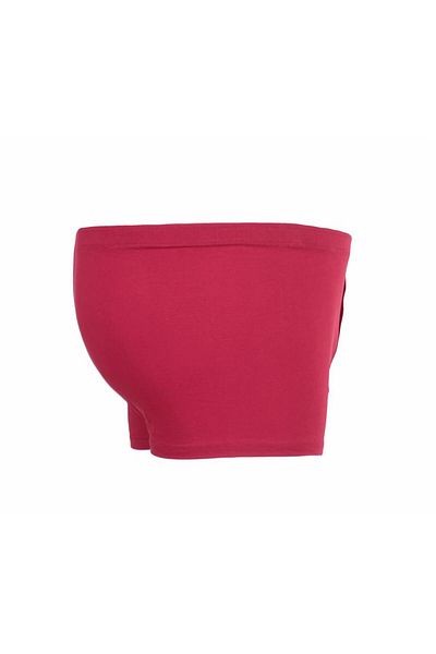 MocGrande Men's Large Size Buttoned Long Leg Boxers 11907 Claret Red