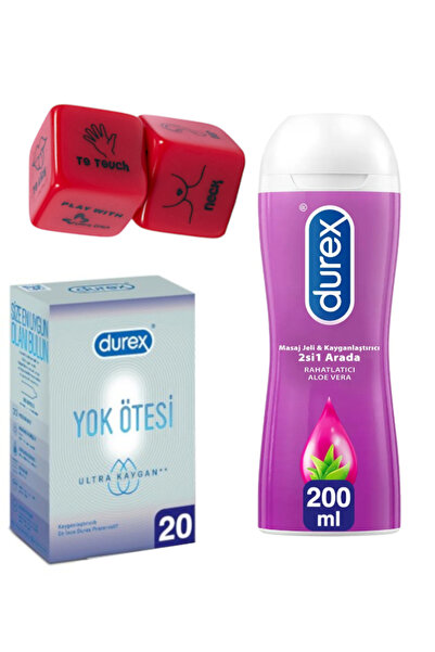 Durex Play Aloe Veralı Masaj ve Kayganlaştırıcı Jel & Yok Ötesi Prezervatif 2...