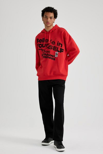 DeFacto Regular Fit Sweatpants Elastic Waist Fleto Pocket Straight Leg A3359Ax23Au