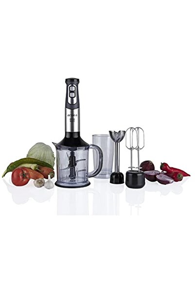 Arnica Diva Trend El Blender Seti, 1200w, 1.2 L Hazne, Paslanmaz Çelik Bıçak, Gümüş
