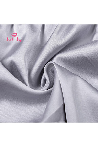 Mystique Feminine Sexy lingerie women satin silk baby lace up thin pajama set