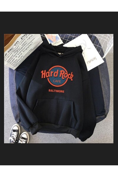 Gofeel HARD ROCK SWEAT Sweathsirt 3 iplik Hoodie GOFEEL