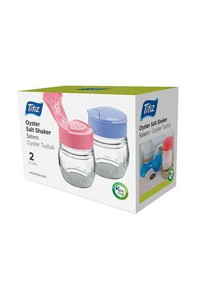 Titiz Cosiness Oyster 2-Piece Salt Shaker Set - 80 ml Kc-210