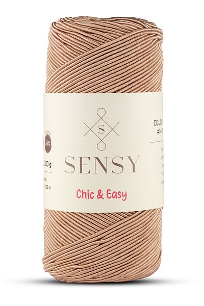 SENSY Premium Chic&Easy 200 gr Slim Supra Yarn Waxed Thread Macrame Thread Bag Thread Macrame Thread Mink