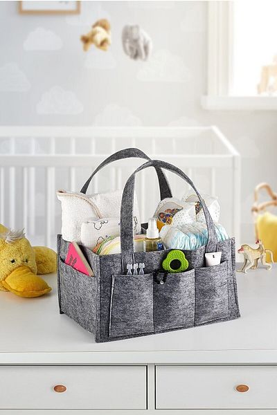 Serstil Οργανωτής τσάντας μητρότητας Black Felt Mother Baby Care