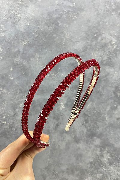 Hobigram Accesoriu de păr Coroana de mireasă cu cristale de piramidă cu două rânduri pentru cele mai frumoase mirese – Coroană, cu pietre de cristal – Coroană