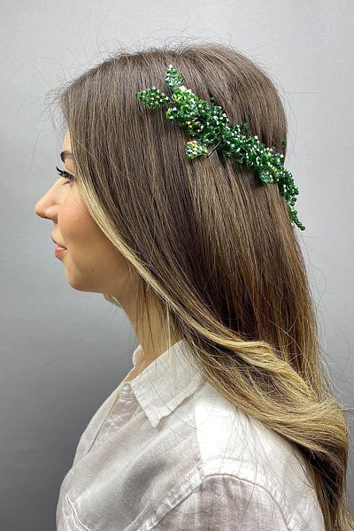 Hobigram Accesoriu de păr Sıla Model Bridal Henna pentru cele mai frumoase mirese – Coroană, Pietre de cristal, Model elegant, Tiara de mireasă